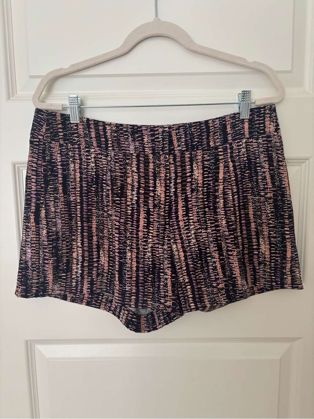 Ann Taylor Pink and Black Patterned Women's Shorts